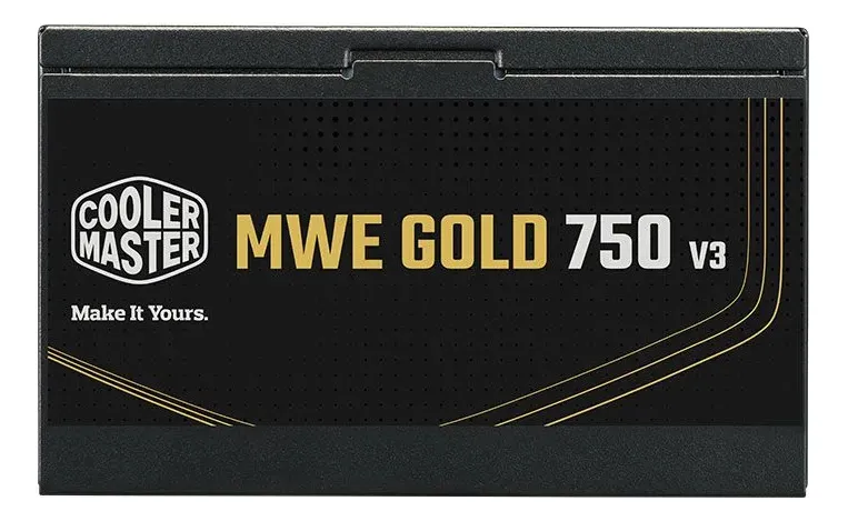 Fonte de alimentação de 750 w - Coolermaster Mwe V3 - 80 Plus Gold Black