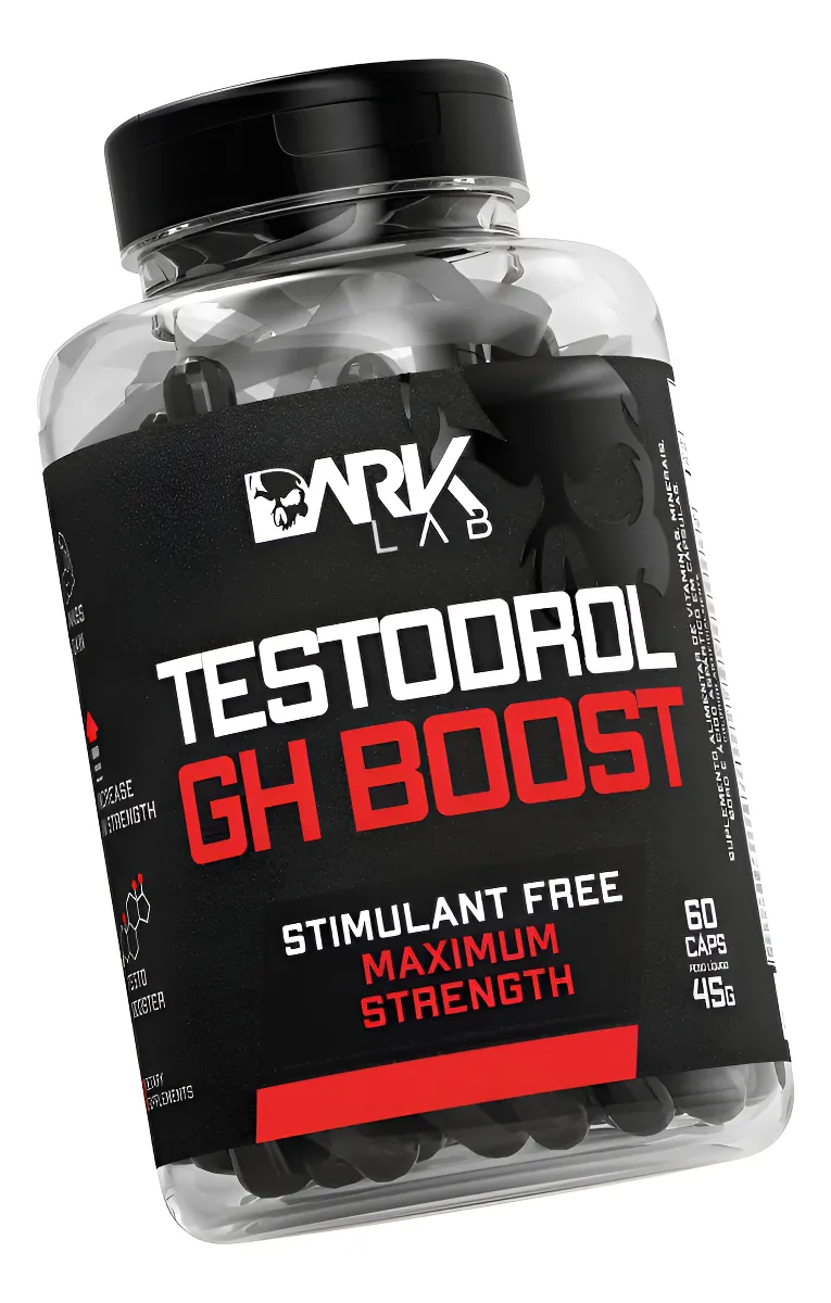 Testo Precursor Gh Booster Dark Lab 60 Capsulas Sem Sabor