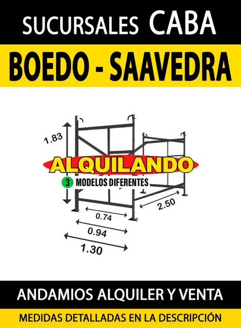 Alquiler De Andamios Y Escaleras En Caba, Boedo Y Saveedra