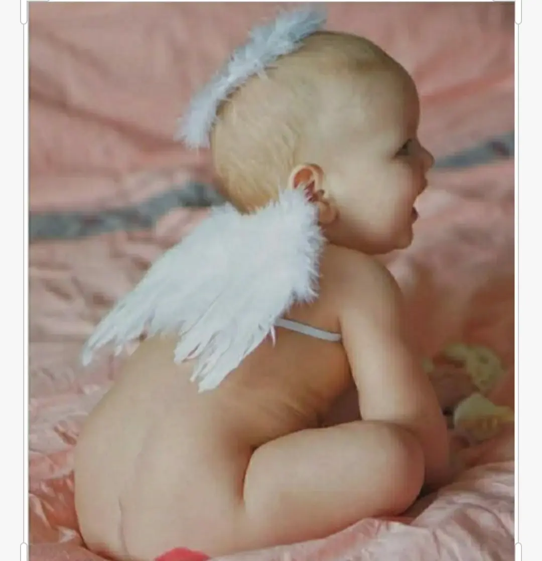 Kit Asinha de Anjo com Auréola para Foto de Bebê