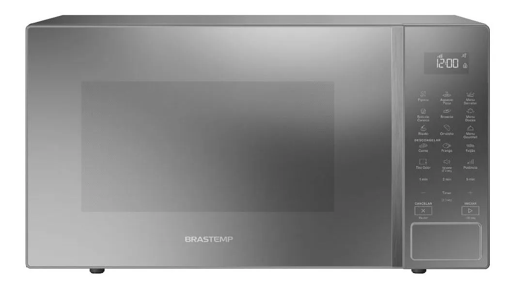 Micro-ondas Brastemp BMS46AR 32 L Com Menu Gourmet Cinza