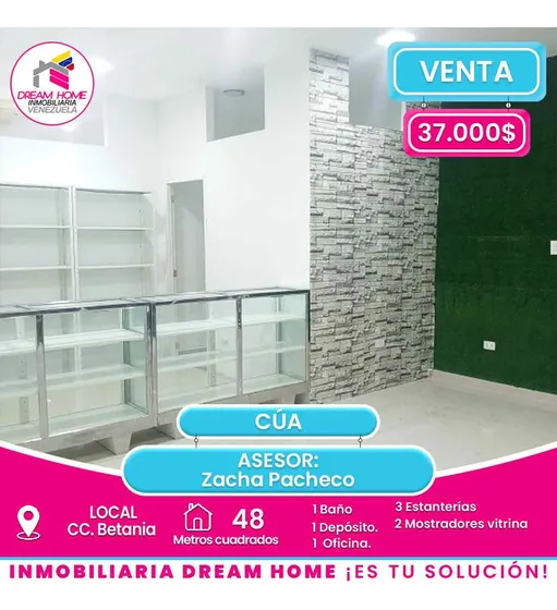 Local En Venta  Cc. Betania  Cúa 
