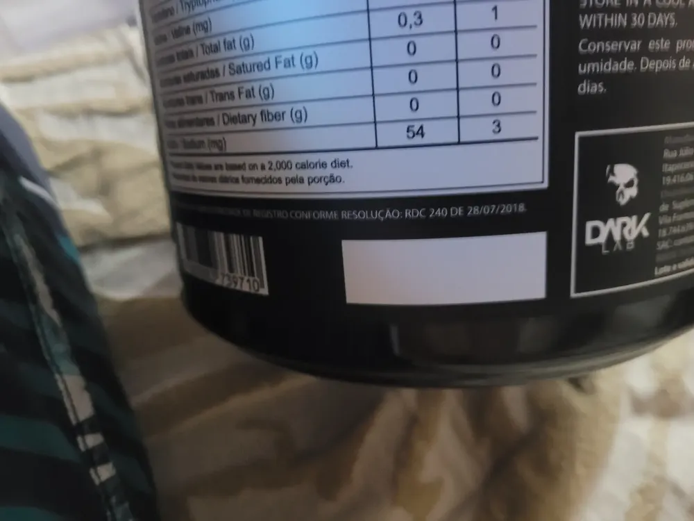 100% Whey Protein 900g Sabores - Dark Lab Sabor Cookies