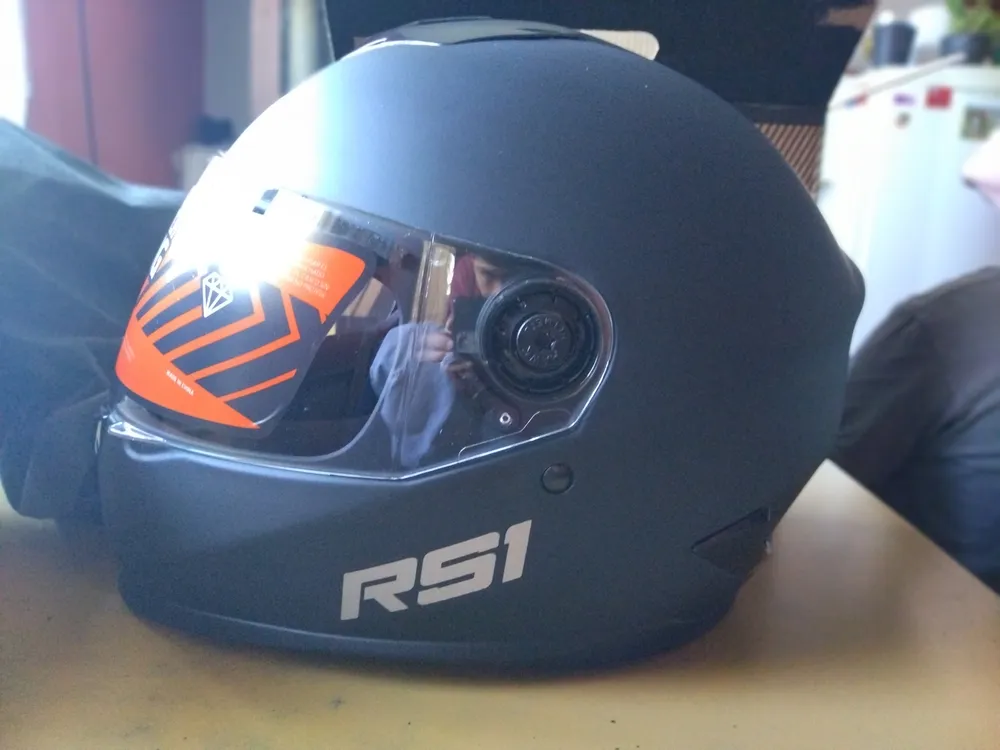 Casco para moto integral Hawk RS1 naranja fluo f talle XL