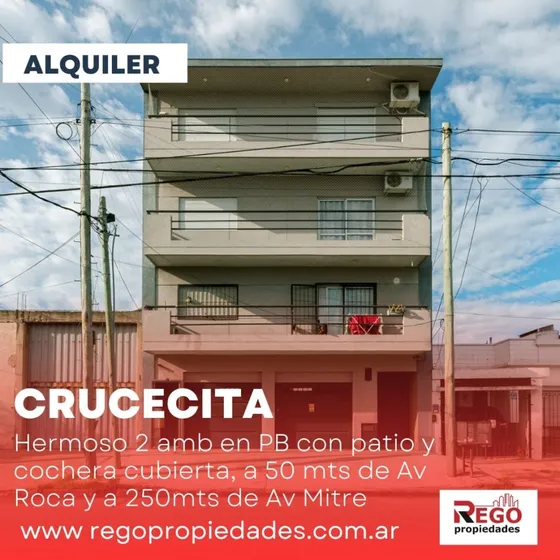 Departamento 2 Amb En Pb -con Cochera Y Patio 