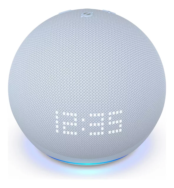 Echo Dot con Reloj 4ta Generacion Wifi Bluetooth Alexa - Blanco