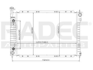 Radiador Nissan Quest 1996 V6 3.0 Lts Automatico
