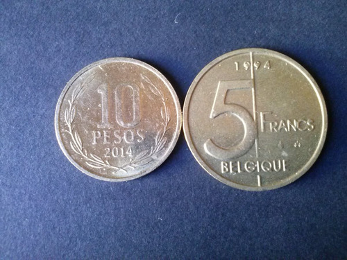 Moneda Bélgica 5 Francos Bronce 1994 (c44)