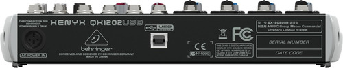 Imagen 2 de 3 de Behringer Xenyx Qx1202usb Mezcladora Interfaz Efectos