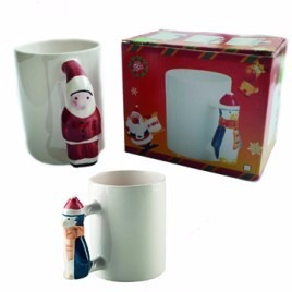 Taza Navidad Asa Santa/penguin - Envió A Todo El Pais-