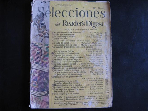 Mercurio Peruano: Revisa Selecciones Noviembre 1947   L87