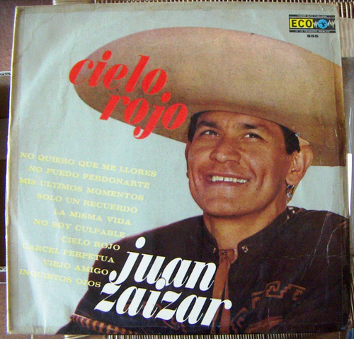 Bolero, Juan Zaizar, Cielo Rojo, Lp 12´,