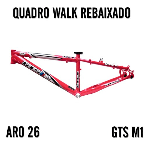 Quadro Gtsm1 Walk Rebaixado Aro 26 Rosa - Novo-barato