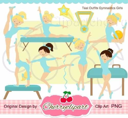 Kit Imprimible Gimnasia Artistica Clipart Imagenes Cod 4