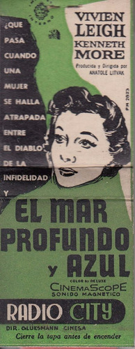 Cine Uruguay Radio City Vivian Leigh Caja Fosforos Vintage