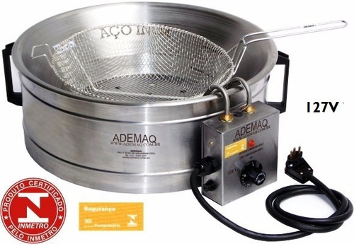 Tacho De Fritura Elétrico Em Inox Ademaq 127v Ou 220v