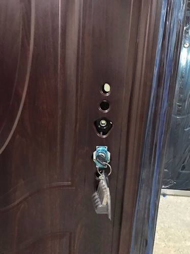 Imagen 3 de 7 de Puertas De Seguridad Tipo Multi-lock Color Marrón Metálica