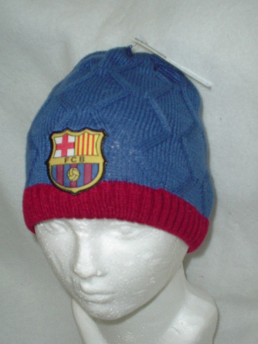 Gorro Del Barcelona Tipo Tejido Azulgrana -original-