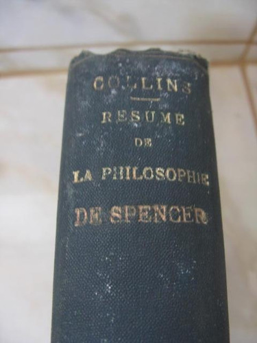 Mercurio Peruano: Libro Filosofia Sintetica De Spencer  L1