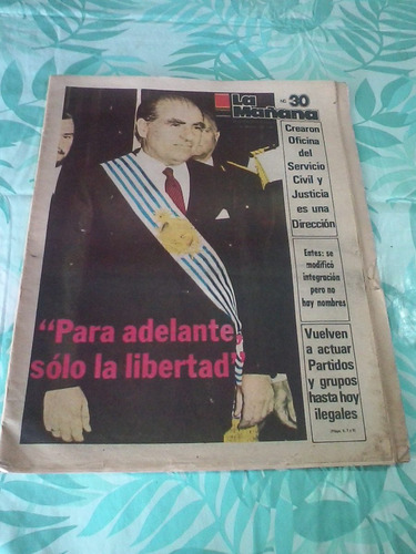 Antiguo Diario La Mañana 2 Marzo 1985-asuncion Sanguinetti