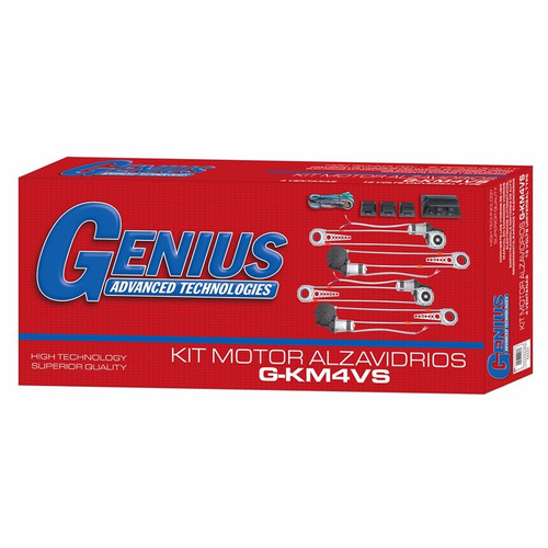 Kit Motor Alzavidrios Genius 4p Instalado