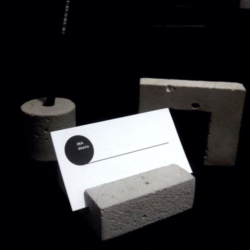 Imagen 4 de 5 de Lapiz Y Portalapiz De Cemento Minimalista Para Escritorio