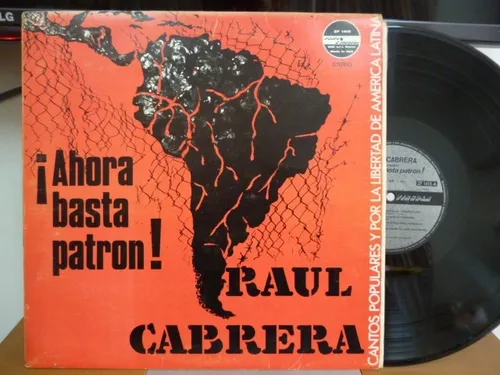 Raul Cabrera Ahora Basta Patron Vinilo Italiano Autografiado (Usado)