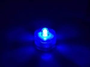 Luces Led Azul Sumergibles En Agua Para Eventos 4 Unidades