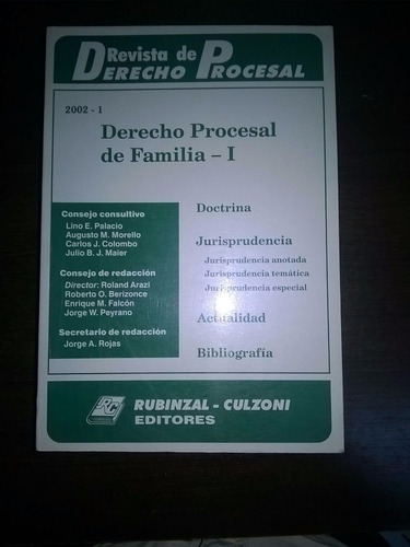 Revista De Derecho Procesal 2002-1 Derecho Procesal De Famil
