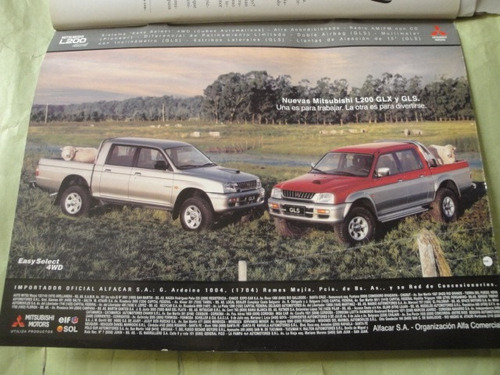 Publicidad Mitsubishi L200 Glx Y Gls Año 2001
