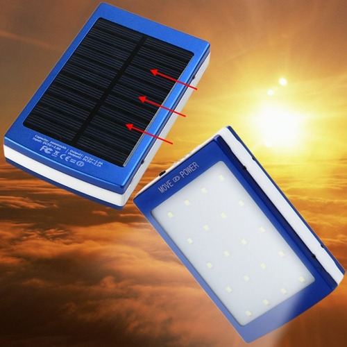 Bateria Solar Cargador Linterna  Samsung iPhone Camping