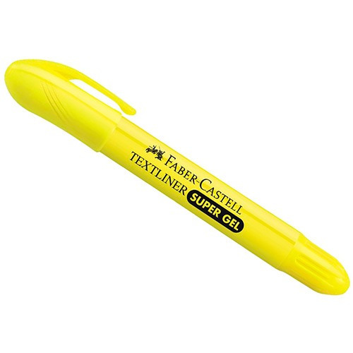 Marca Texto Gel Amarelo - Ctl - Faber-castell