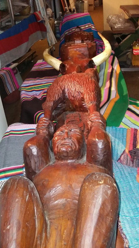 Escultura Peru , Imperio Inca El Alto Peru Unico En Pais (Usado)