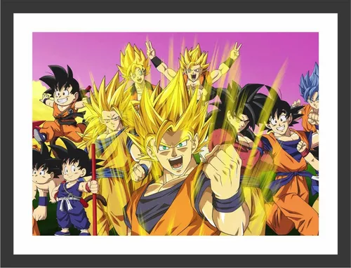 Quadro Decorativo Desenho Anime Dragon Ball Z