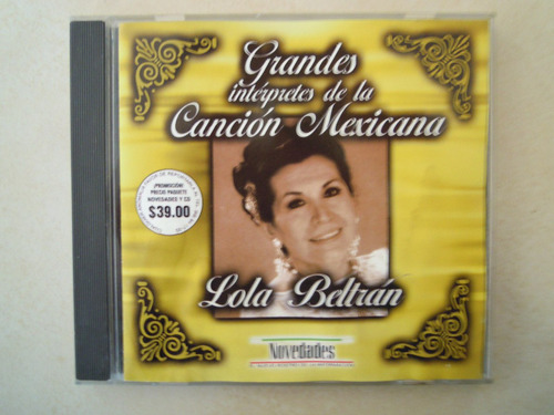 Lola Beltran Cd Grandes Interpretes De La Cancion Mexicana