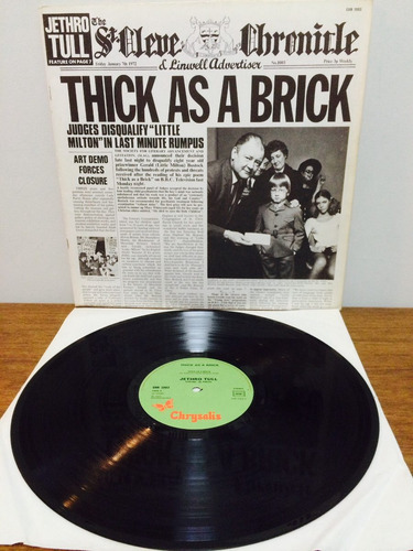 Lp Jethro Tull - Thick As A Brick Import Capa Jornal 72 Raro (Usado)