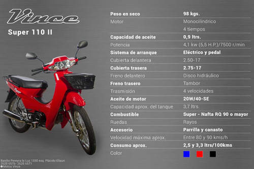 Imagen 13 de 14 de Moto Vince Super 110