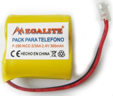 Bateria 2.4v 300mah Ni-cd P/ Telefonos Inalambricos P-290