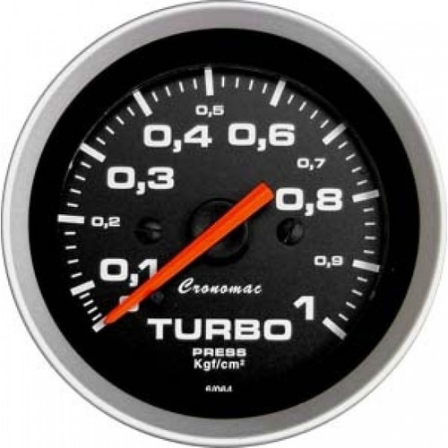 Manômetro De Pressão De Turbo 0 A 1kg Mecânico 52mm Cronomac
