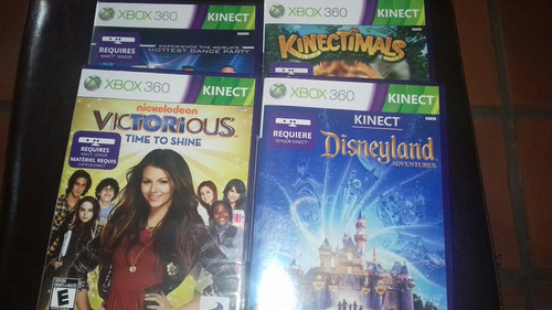 3 Juegos Xbox 360 Kinect Disneyland Victorius Kinectimals