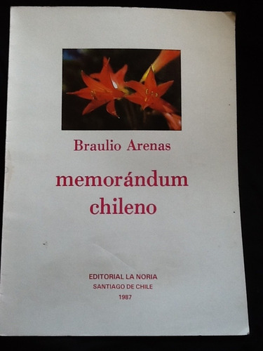 Memorándum Chileno - Braulio Arenas - Primera Edición