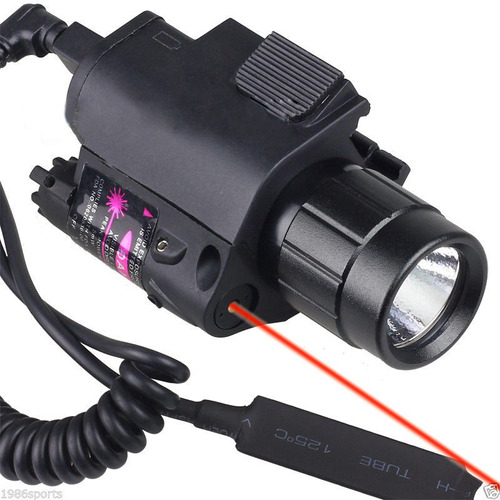 Linterna Con Láser Tac 150 Lumens 100mts Alcance