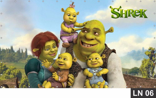 Painel De Festa Aniversário Shrek 2,00x1,00m Lona 