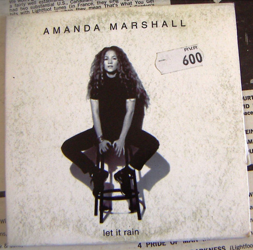 Cd Sencillo, Amanda Marshall, Let It Rain, Daa