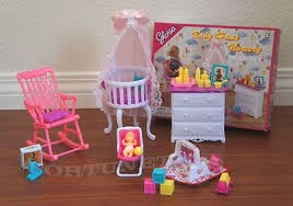 Set Barbie Gloria Cuna Redonda Baby Home Nursey