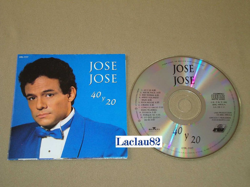 Jose Jose 40 Y 20 1992 Ariola Cd