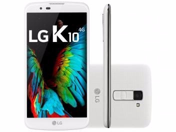 Celular LG K10 Tv 16gb Branco Dual Chip 4g - Câm 13mp + S