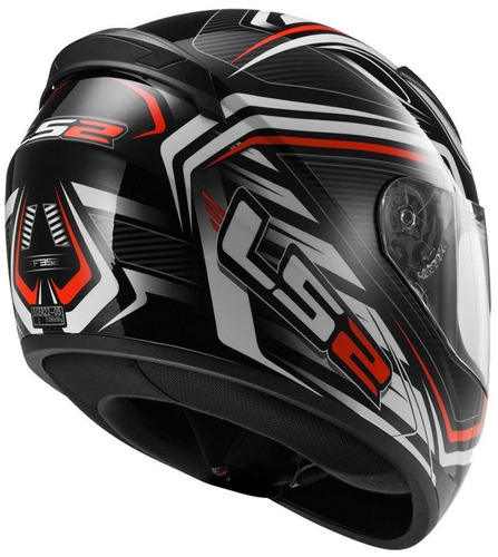 Casco Integral Ls2 Ff 352 Ranger Black / Red En Fas Motos !!