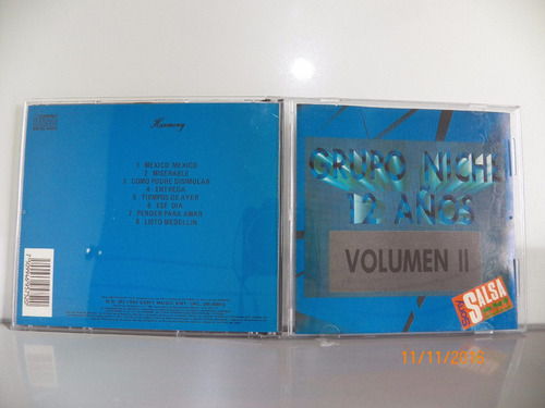 Cd Original Grupo Niche 12 Años Vol.2