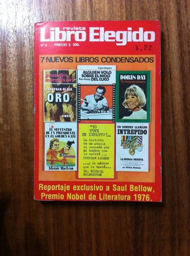 Revista Libro Elegido Nº8 - 7 Libros Condensado Antigua 1977